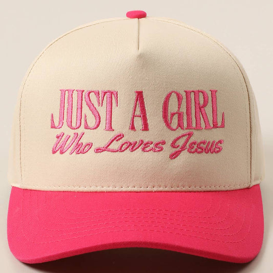 Just A Girl Who Loves Jesus Trucker Hat